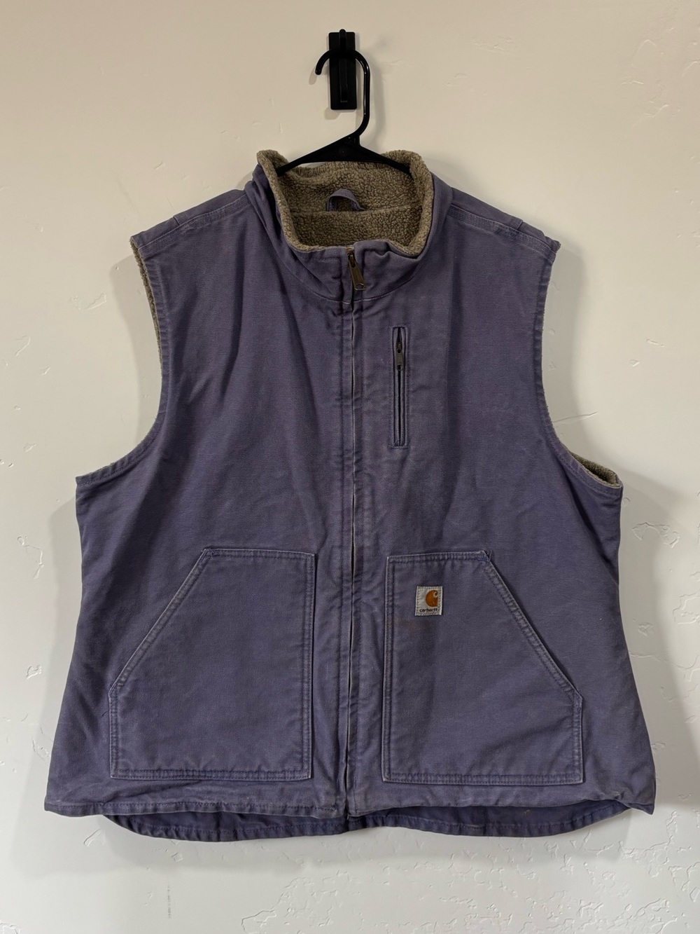 Carhartt Women's Purple Sherpa Lined Vest WV001 BDK